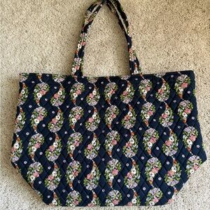 Vera Bradley Navy Floral Tote